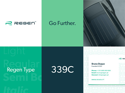 Regen Branding branding clean design graphic design green logo portfolio startup typography