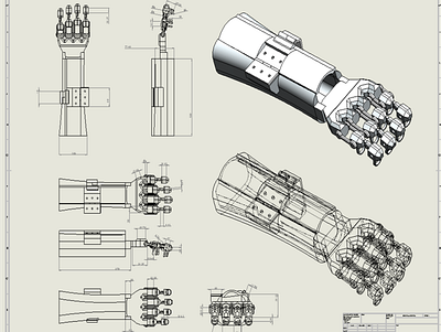 Current Specifications of Exo-Skeleton Arm 3d cad product design robotics solidworks