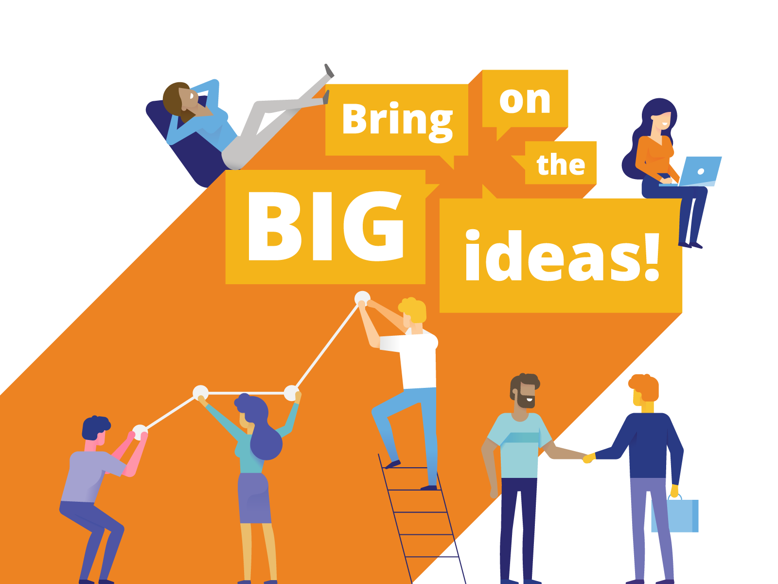 bring on the big ideas by Austin Johnson on Dribbble