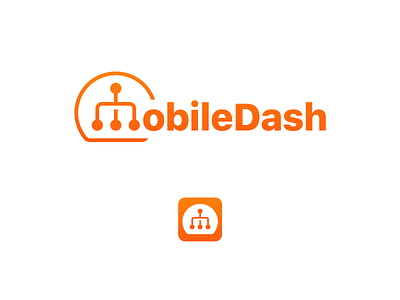 MobileDash Logo and App Concept 1 app branding design digital icon logo technology vector