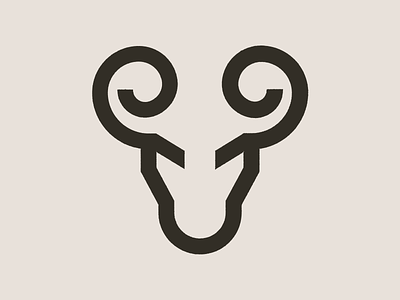 Ram Icon animal animal logo branding design digital horns icon logo nature ram vector