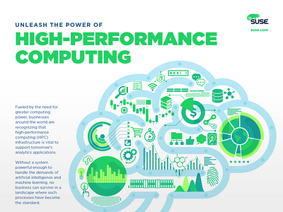 High-Performance Computing artificial intelligence design illustration vector