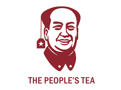 The Peoples Tea branding china communism design icon logo logo design people tea vector
