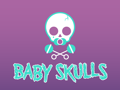 Baby Skulls Band Logo band branding design digital icon illustration logo logo design music vector