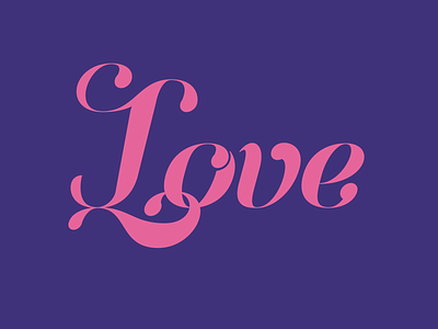 love calligraphy lettering script typography