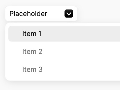 ReactJS/UniUX 4 Dropdown component design ui ux