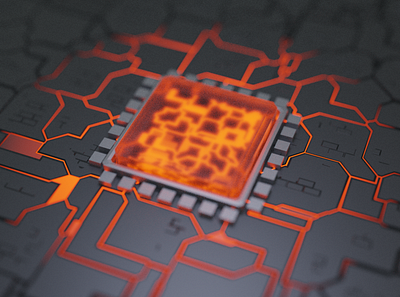 AMD CPU 3d graphic design