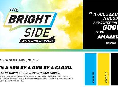 The Bright Side with Bob Herzog Web Show Branding branding design graphic design logo typography vector