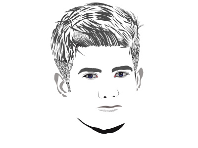 Vector Portrait in Black & White