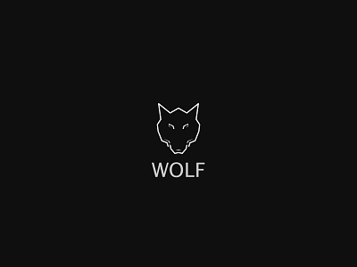 Wolf Logo angry confused creative empty logo simple wolf