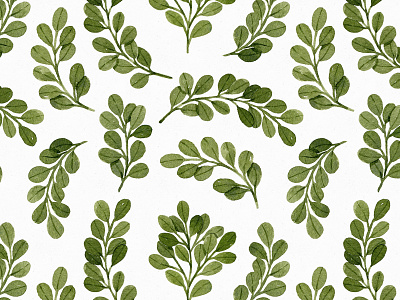Cute green watercolor leaves pattern botanical botany cute eucalyptus illustration leaves pattern seamless textile watercolor