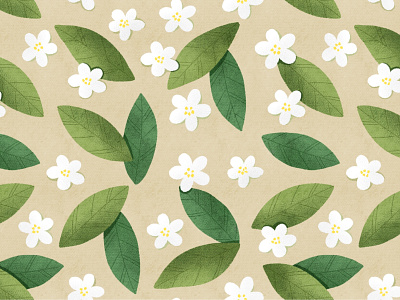 Floral Pattern blossom botanical botany cute florals cute flowers fabrics floral green leaves pattern illustration leaves package design pattern seamless simple pattern stylized flowers textile wallpaper wrapping paper