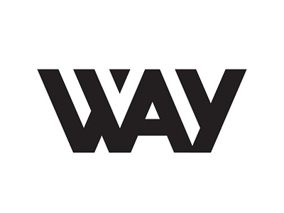 Way branding design flat identity illustration lettering logo minimal type typography vector web website