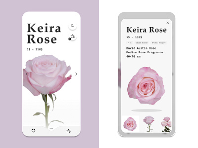 Roses Shop App app app design brand florist flower identity ios market rose shop store ui ui ux ux