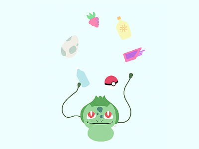 Juggling Bulbasaur bulbasaur go juggling pokemon