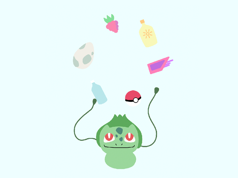 Juggling Bulbasaur by Jae Lin on Dribbble