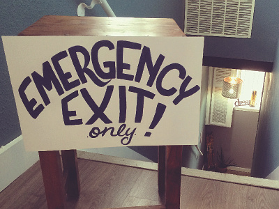 Emergency Exit Sign