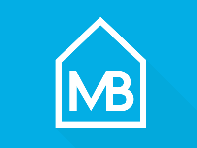 MB Real Estate Services brand identity logo real estate