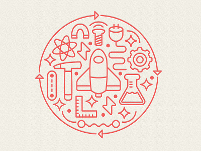 STEM Icons icon illustration stem
