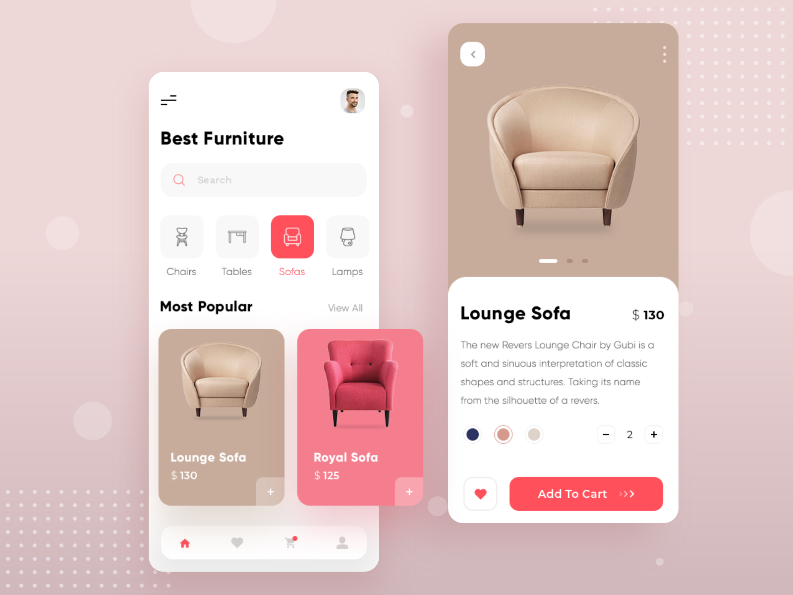 Furniture Mobile App by Tauhid Sajib on Dribbble