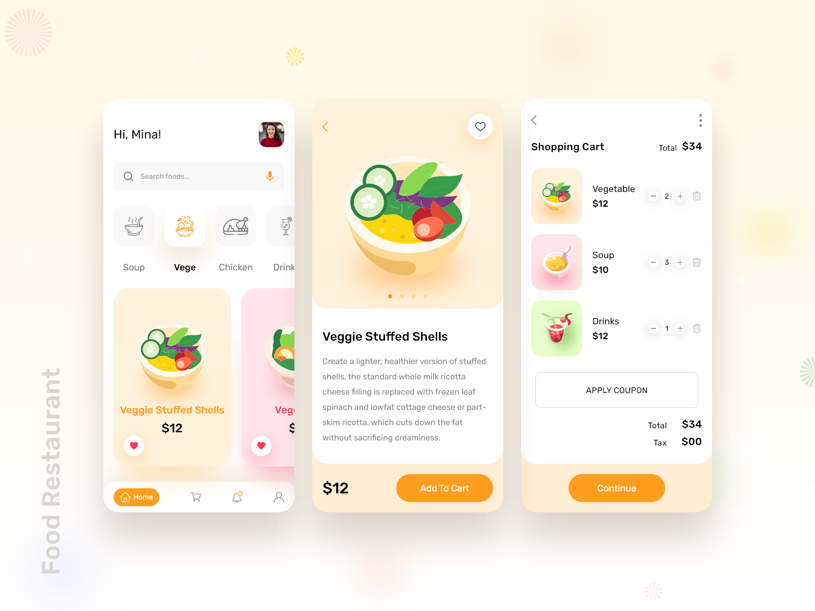 Food Shop Mobile App by Tauhid Sajib on Dribbble