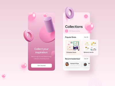 Inspiration by the App android app design app app design application creative figma free interaction interface iphone mobile mobile app sketch trendy ui uikit xd