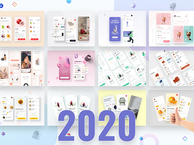 Selected some 2020 Mobile UI Kits 2020 android appui casestudy design2020 designui interaction ios kit minimal mobile mobile design presentation simple styleguide templates trendy app uiapp uiconcept uikit
