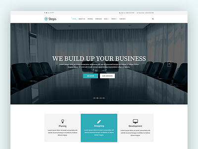 Steps Corporate Template business corporate psd psd template. ui steps