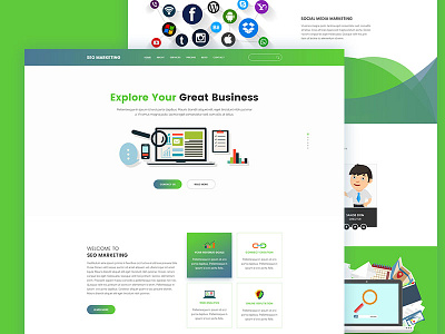 Seo Marketing Landing page Template