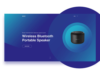 Sony Wireless Bluetooth Speaker bluetooth modern psd sony speaker template ui ux wireless