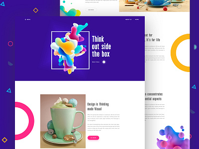 Design is thinking made visual ai app cup color design furniture materials psd simple ui ux web