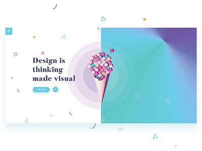 Design is thinking made visual ai app cup color design furniture materials psd simple ui ux web