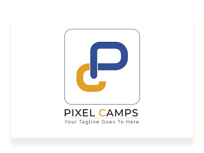 Logo Exploration Pixel camps branding color cp gradient latest logo modern pixel camps style typography