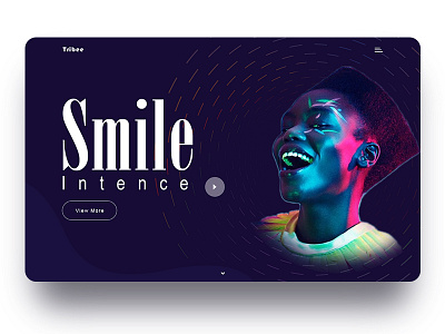Tribee Smile black color dark excellent gradient intence interface layout psd smile tribe ui userinterface ux xd