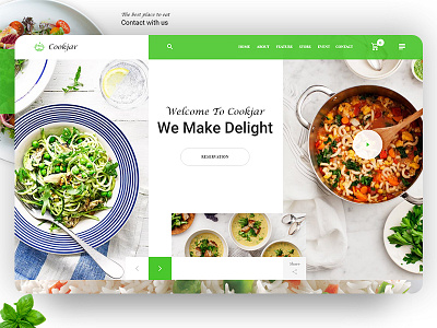 Cookjar Restaurant Landing Page