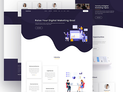 Digital Marketing Agency: Digitalsign aiux app digital free hero home page inspire landingpage layout marketing psd sass sketch software ui uiapp ux webdesign xd