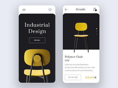 Product Application Design app application chairs free industrial design iphone mockup product product details ui ux web