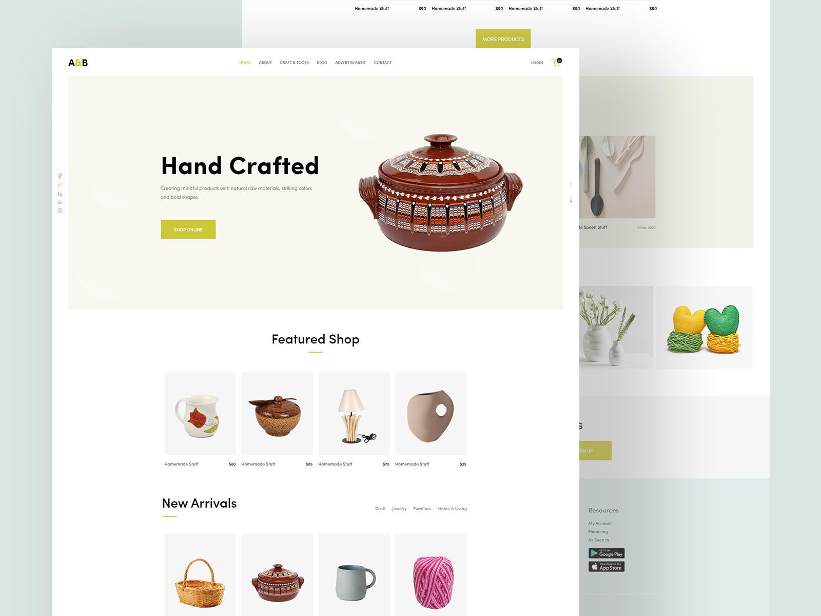 A&B Handicraft UI Explore By Tauhid Sajib On Dribbble