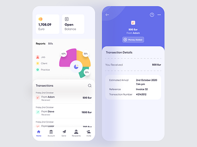 Banking App (Home) by Syed Raju on Dribbble