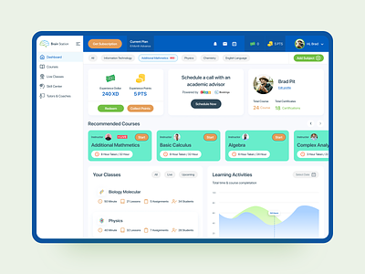 Learning Management System UI-01 class course dashboard ui education platform education ui landing page learning learning dashboard learning management system ui learning system lms lms ui student teacher ui design uiux user dashboard web app web app design website application