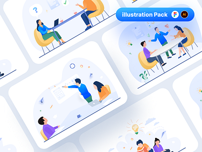 Astart Illustration Pack - 04 branding character illustration landing page minimal web