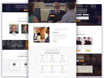 Law Firm Webdesign Concept