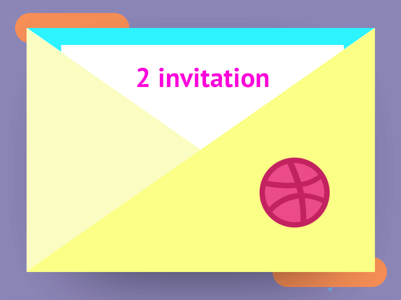 Get your Invitation 2 animation draft dribbble free gif giveaway invitation invites player poster
