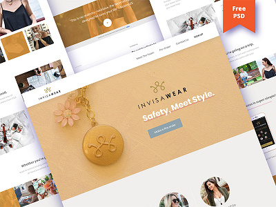 Product Landing Page Free PSD
