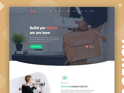 Agency Landing Page 03 agency branding business color completed creative landing page minimalist shape template user interface web