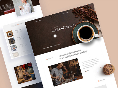 Coffee Shop Landing Page Concept