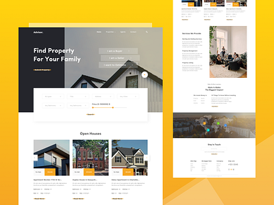 Real Estate Homepage Concept