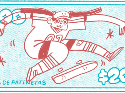 Skate 2 character design illustration procreate skate skateboard