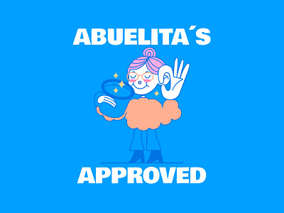 Abuelita´s Approved - 04 branding cafe cafeteria character coffee coffeeshop design illustration procreate