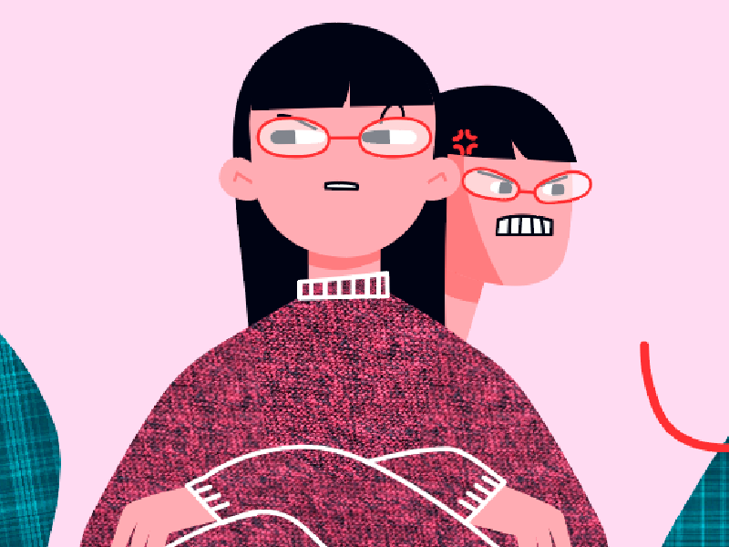 Roommates situations. I sweater girl angry